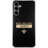 NFL New Orleans Saints Black Performance Series Galaxy S24 Plus Clear Case