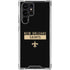 NFL New Orleans Saints Black Performance Series Galaxy S24 Ultra Clear Case