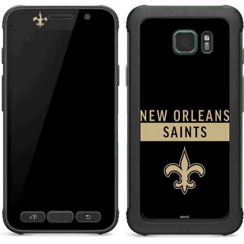 NFL New Orleans Saints Black Performance Series Galaxy S7 Active Skin