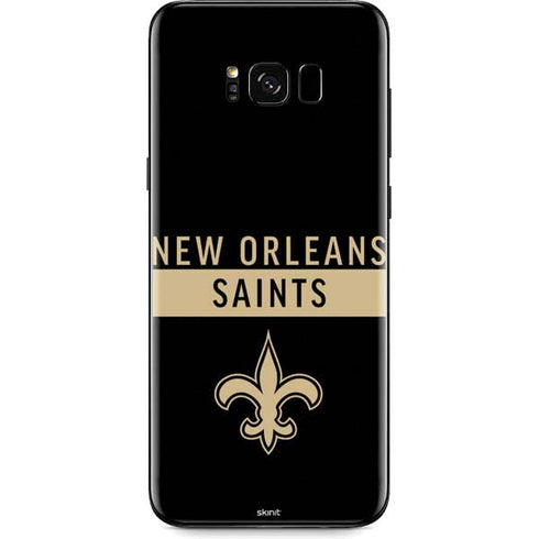 NFL New Orleans Saints Black Performance Series Galaxy S8 Plus Skin