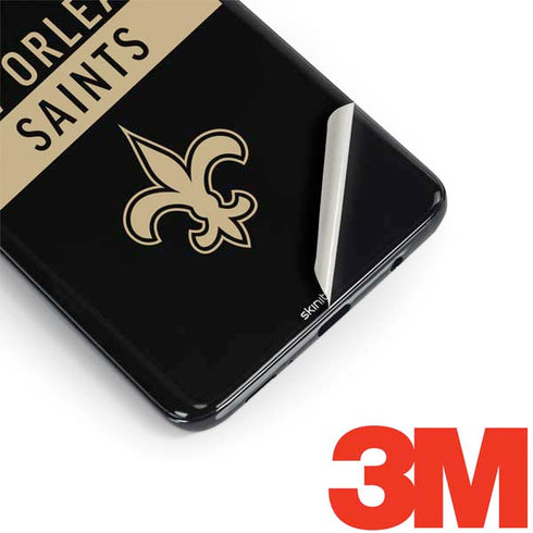 NFL New Orleans Saints Black Performance Series Galaxy S9 Plus Skin