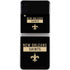 NFL New Orleans Saints Black Performance Series Galaxy Z Flip4 5G Skin
