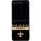 NFL New Orleans Saints Black Performance Series Galaxy Z Flip5 5G Skin
