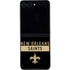 NFL New Orleans Saints Black Performance Series Galaxy Z Flip5 5G Skin