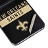 NFL New Orleans Saints Black Performance Series Galaxy Z Flip5 5G Skin