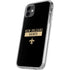 NFL New Orleans Saints Black Performance Series iPhone 11 Clear Case