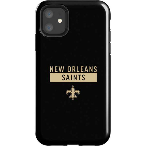 NFL New Orleans Saints Black Performance Series iPhone 11 Impact Case