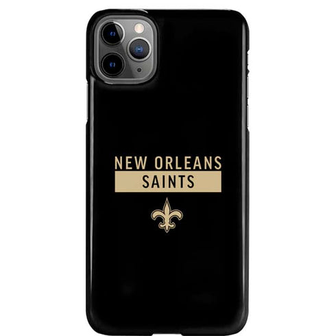 NFL New Orleans Saints Black Performance Series iPhone 11 Pro Max Lite Case