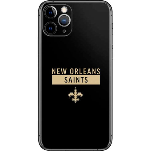NFL New Orleans Saints Black Performance Series iPhone 11 Pro Skin