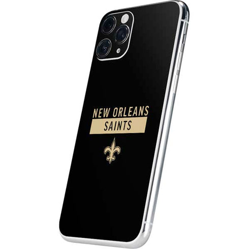 NFL New Orleans Saints Black Performance Series iPhone 11 Pro Skin