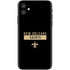 NFL New Orleans Saints Black Performance Series iPhone 11 Skin