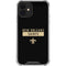 NFL New Orleans Saints Black Performance Series iPhone 12 Clear Case