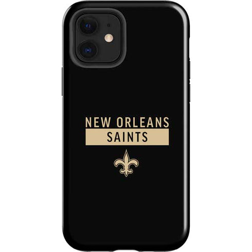 NFL New Orleans Saints Black Performance Series iPhone 12 Impact Case