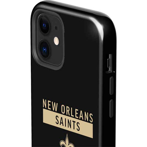 NFL New Orleans Saints Black Performance Series iPhone 12 Impact Case