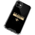 NFL New Orleans Saints Black Performance Series iPhone 12 Mini Clear Case
