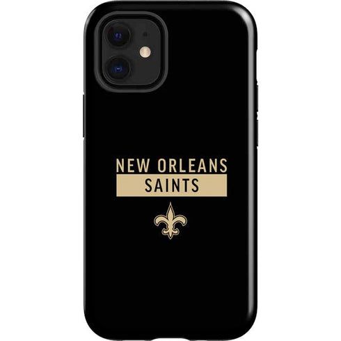 NFL New Orleans Saints Black Performance Series iPhone 12 Mini Impact Case