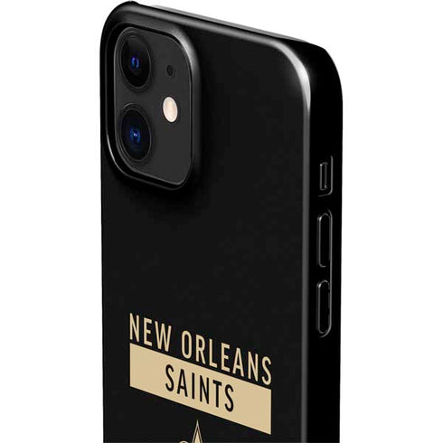 NFL New Orleans Saints Black Performance Series iPhone 12 Mini Lite Case