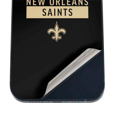 NFL New Orleans Saints Black Performance Series iPhone 12 Mini Skin
