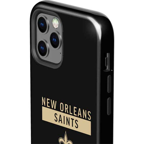 NFL New Orleans Saints Black Performance Series iPhone 12 Pro Impact Case