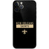 NFL New Orleans Saints Black Performance Series iPhone 12 Pro Skin
