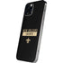 NFL New Orleans Saints Black Performance Series iPhone 12 Pro Skin