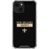 NFL New Orleans Saints Black Performance Series iPhone 13 Clear Case