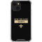 NFL New Orleans Saints Black Performance Series iPhone 13 Mini Clear Case