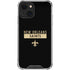 NFL New Orleans Saints Black Performance Series iPhone 13 Mini Clear Case