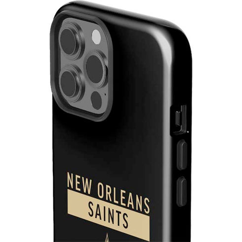 NFL New Orleans Saints Black Performance Series iPhone 13 Pro Max Impact Case