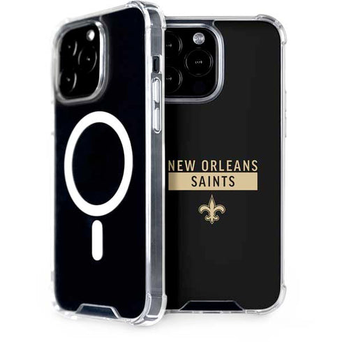 NFL New Orleans Saints Black Performance Series iPhone 13 Pro Max MagSafe Case