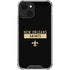 NFL New Orleans Saints Black Performance Series iPhone 14 Clear Case