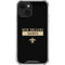 NFL New Orleans Saints Black Performance Series iPhone 15 Plus Clear Case