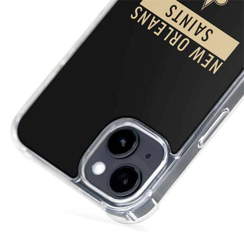 NFL New Orleans Saints Black Performance Series iPhone 15 Plus MagSafe Case