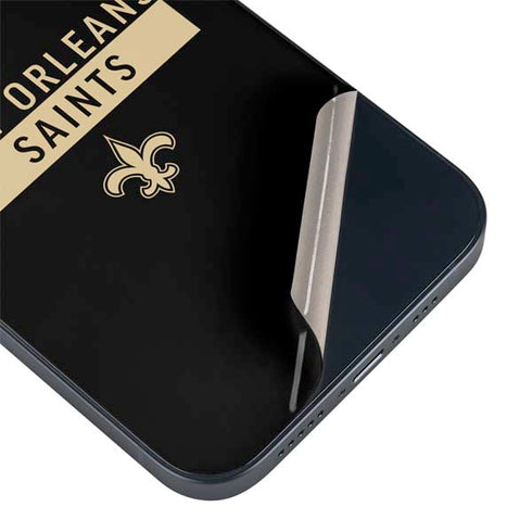 NFL New Orleans Saints Black Performance Series iPhone 14 Plus Skin