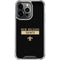 NFL New Orleans Saints Black Performance Series iPhone 15 Pro Clear Case