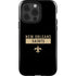 NFL New Orleans Saints Black Performance Series iPhone 15 Pro Impact Case