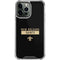 NFL New Orleans Saints Black Performance Series iPhone 15 Pro Max Clear Case