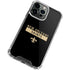 NFL New Orleans Saints Black Performance Series iPhone 14 Pro Max Clear Case