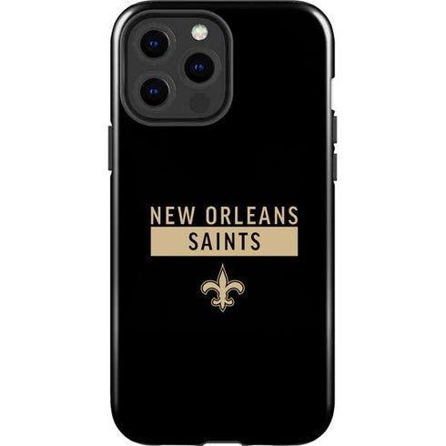 NFL New Orleans Saints Black Performance Series iPhone 15 Pro Max Impact Case