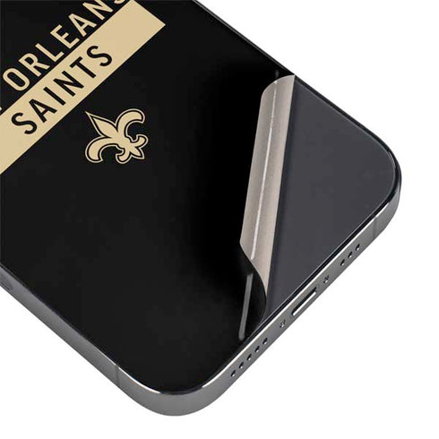 NFL New Orleans Saints Black Performance Series iPhone 14 Pro Max Skin