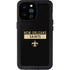 NFL New Orleans Saints Black Performance Series iPhone 14 Pro Max Waterproof Case