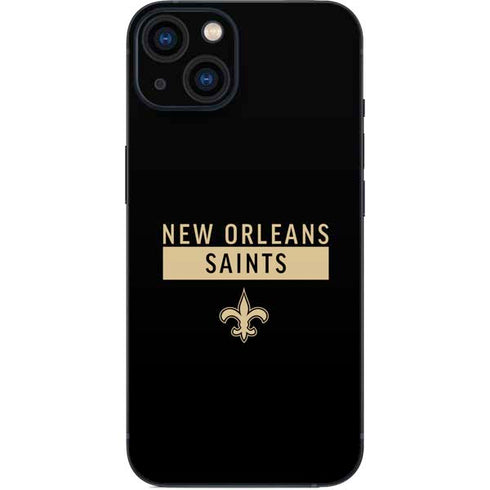 NFL New Orleans Saints Black Performance Series iPhone 14 Skin