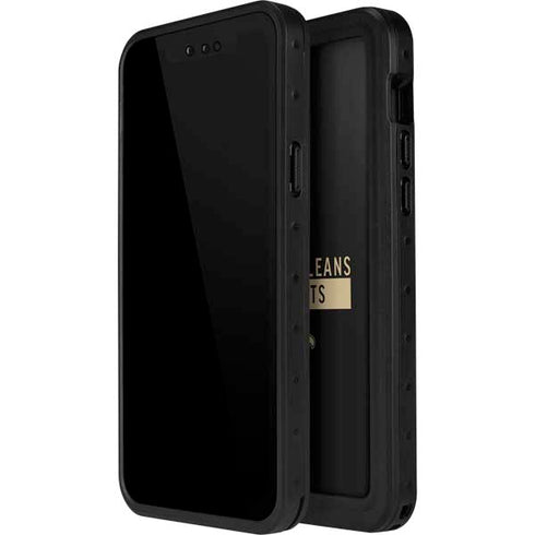 NFL New Orleans Saints Black Performance Series iPhone 15 Plus Waterproof Case