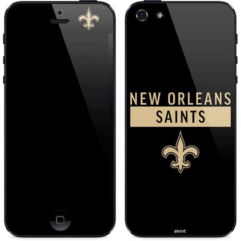 NFL New Orleans Saints Black Performance Series iPhone 5/5s/5SE Skin