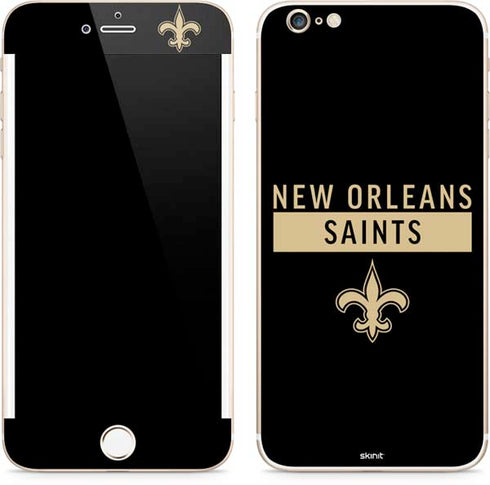 NFL New Orleans Saints Black Performance Series iPhone 6/6s Plus Skin
