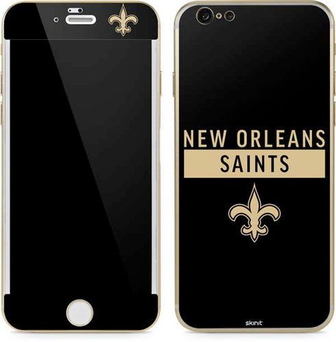 NFL New Orleans Saints Black Performance Series iPhone 6/6s Skin