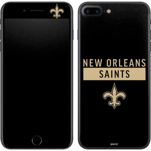 NFL New Orleans Saints Black Performance Series iPhone 8 Plus Skin
