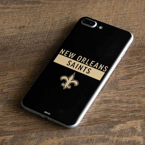 NFL New Orleans Saints Black Performance Series iPhone 8 Plus Skin