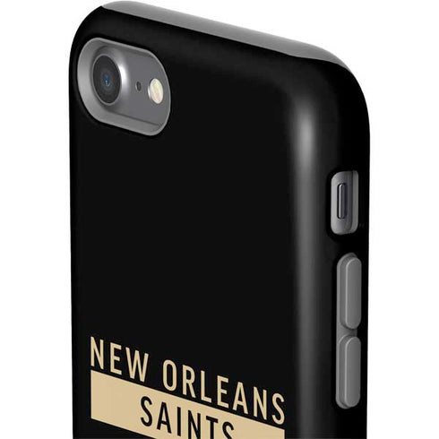 NFL New Orleans Saints Black Performance Series iPhone SE (2nd & 3rd Gen) Pro Case