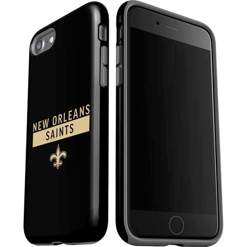 NFL New Orleans Saints Black Performance Series iPhone SE (2nd & 3rd Gen) Pro Case